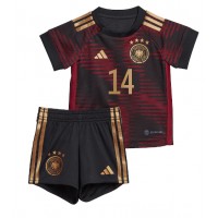 Deutschland Jamal Musiala #14 Fußballbekleidung Auswärtstrikot Kinder WM 2022 Kurzarm (+ kurze hosen)